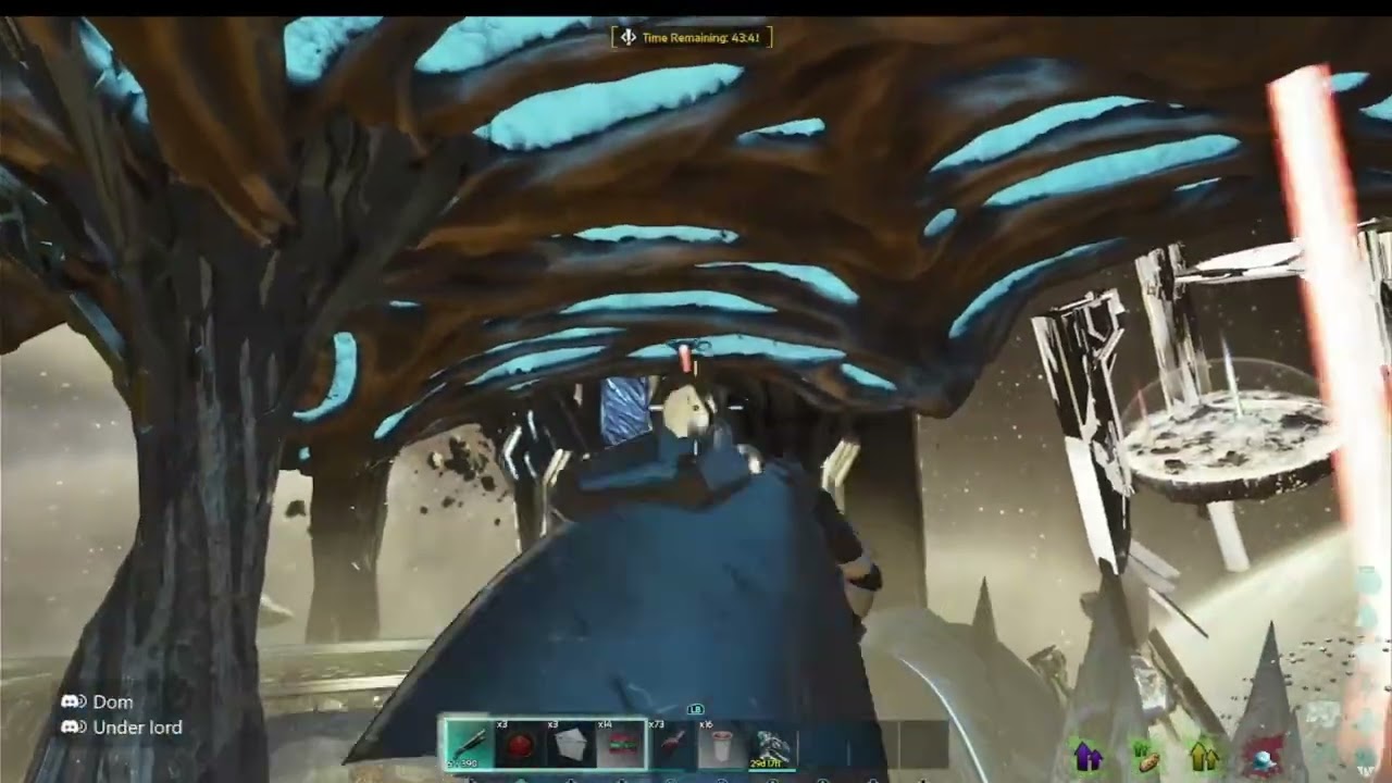 Ark Ascended, joining a Mega tribe on official and doing the bosses.