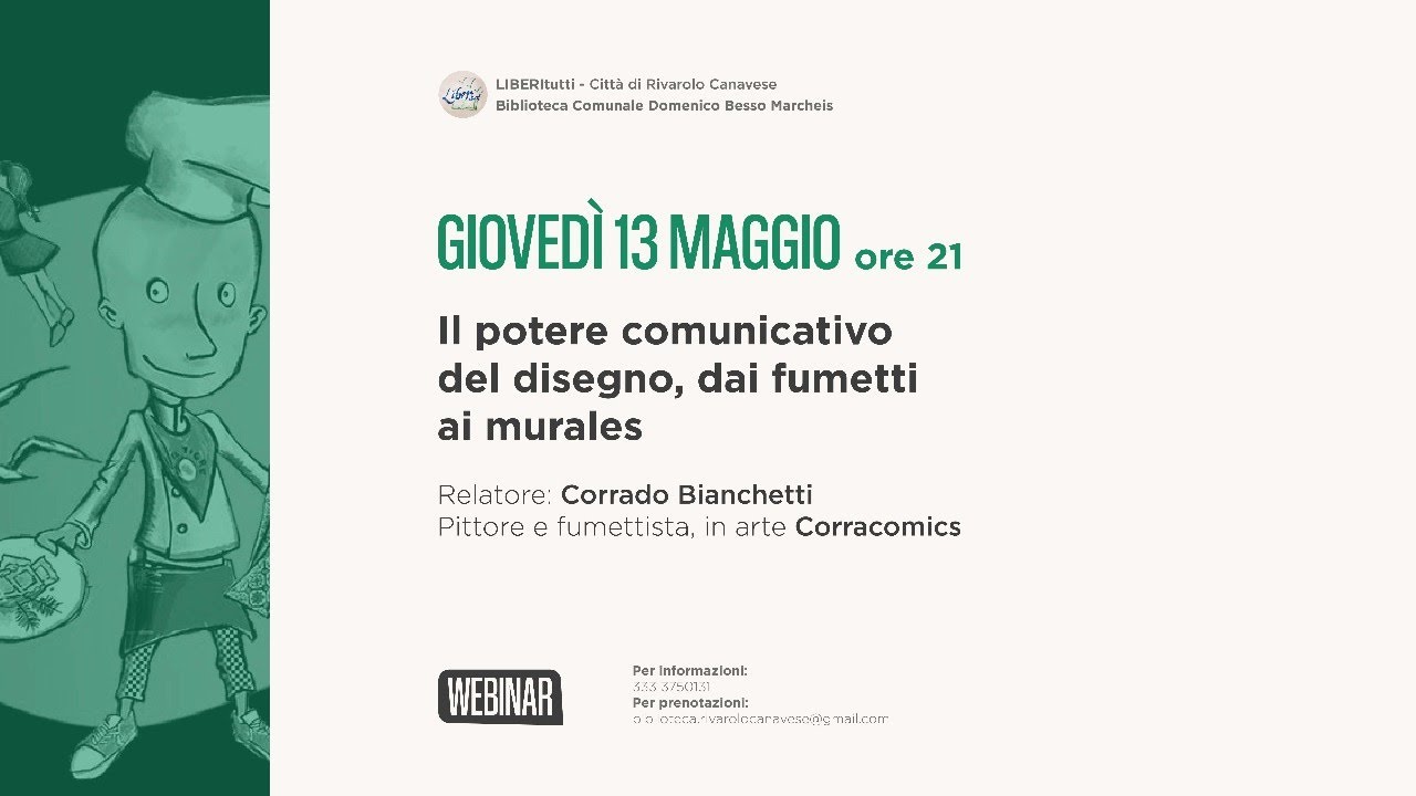 LIBERitutti Webinar - Il potere comunicativo del disegno, dai fumetti ai murales