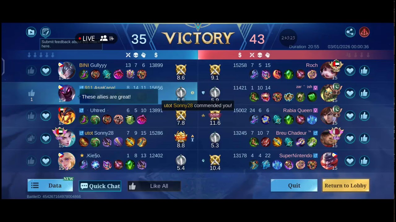 Live Broadcast! Mobile Legends Rank Gameplay 28 Feb 2026