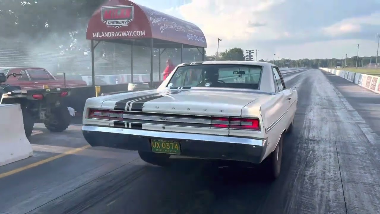 First nitrous pass with my Fury - Milan Dragway, 8/24/2022