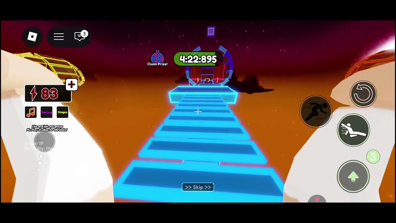 ME PLAYING THE BEST GAME ON ROBLOX(ELECTRIC DASH) ITS SOO COOLLLL