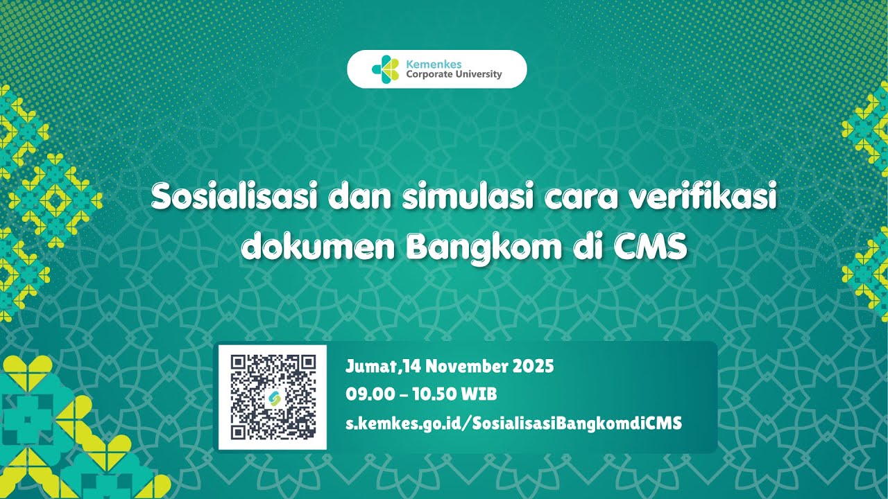 Sosialisasi dan simulasi cara verifikasi dokumen Bangkom di CMS