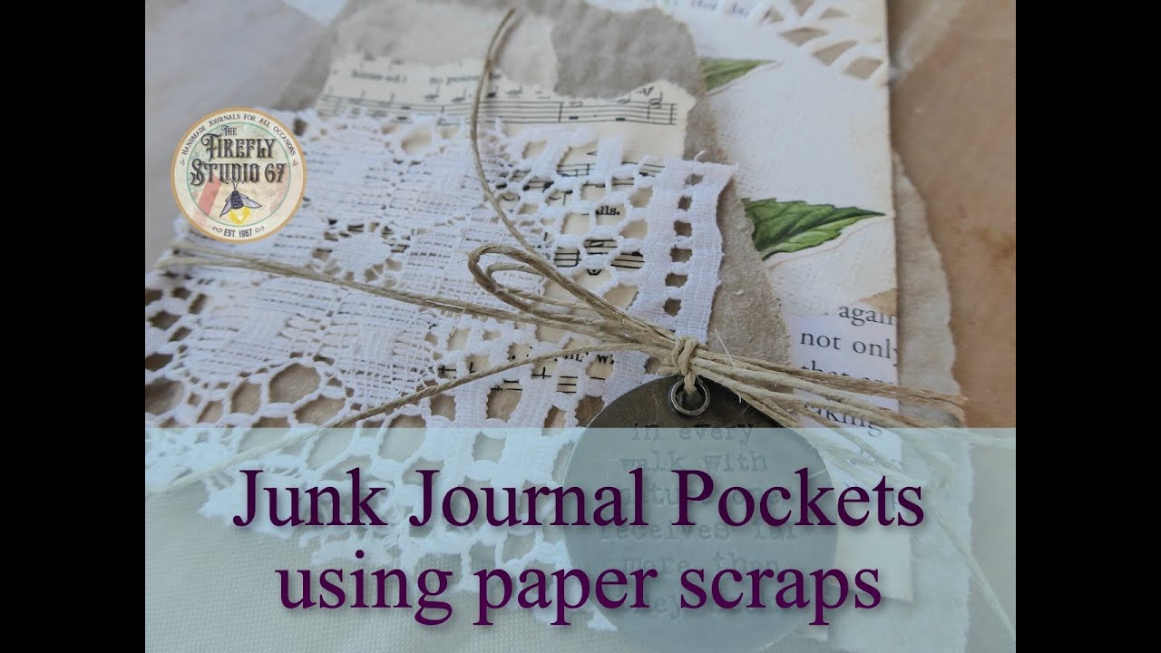 Junk Journal Pockets using Paper Scraps