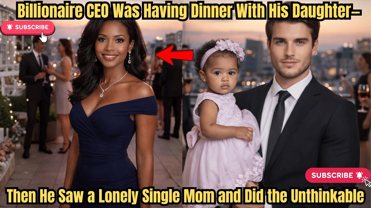 Billionaire CEO was having Dinner with His Daughter, Then He saw a lonely Single Mom and did the...