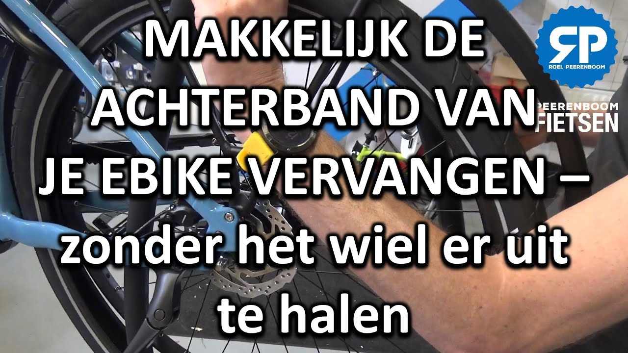 MAKKELIJK DE ACHTERBAND VAN JE EBIKE VERVANGEN - zonder het wiel er helemaal uit te halen