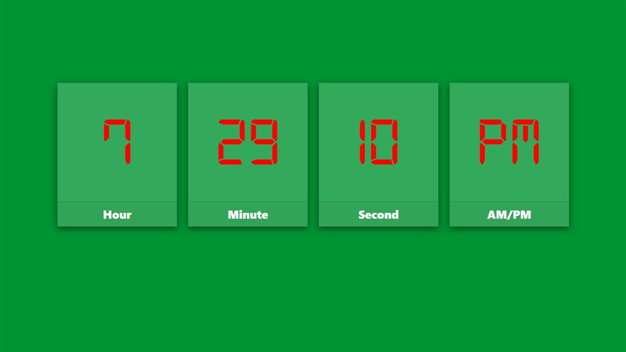Digital Clock On Your Website