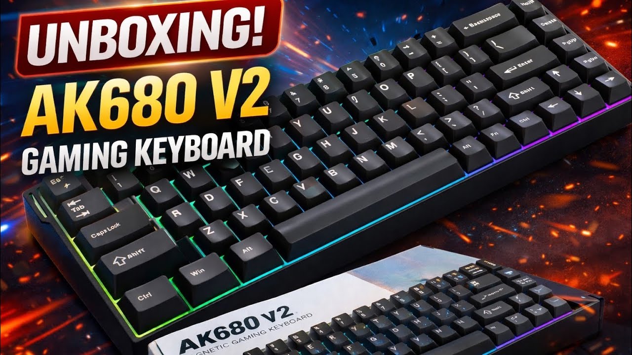 AK680 V2 Magnetic Gaming Keyboard | Unboxing 
