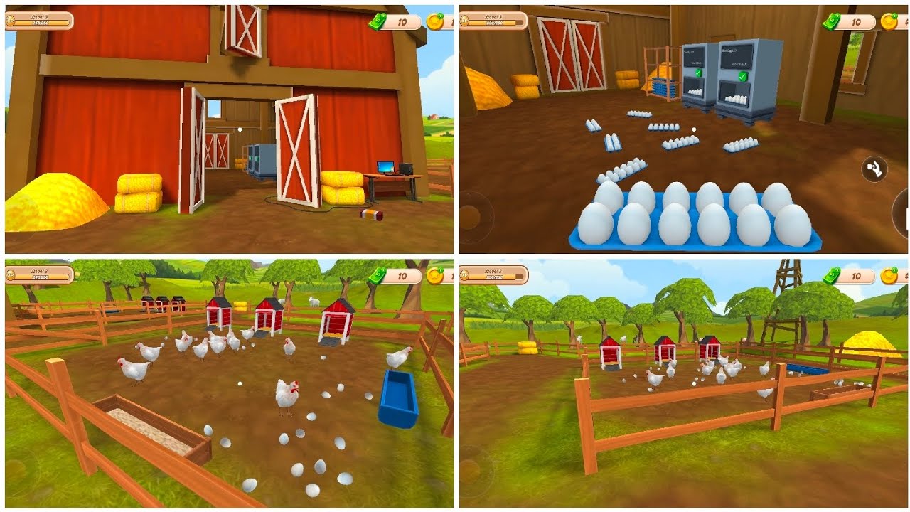 New Update Chicken Coop Added (Unlimited Egg) Egg & Ranch Farming Simulator (Android Gameplay) #3 