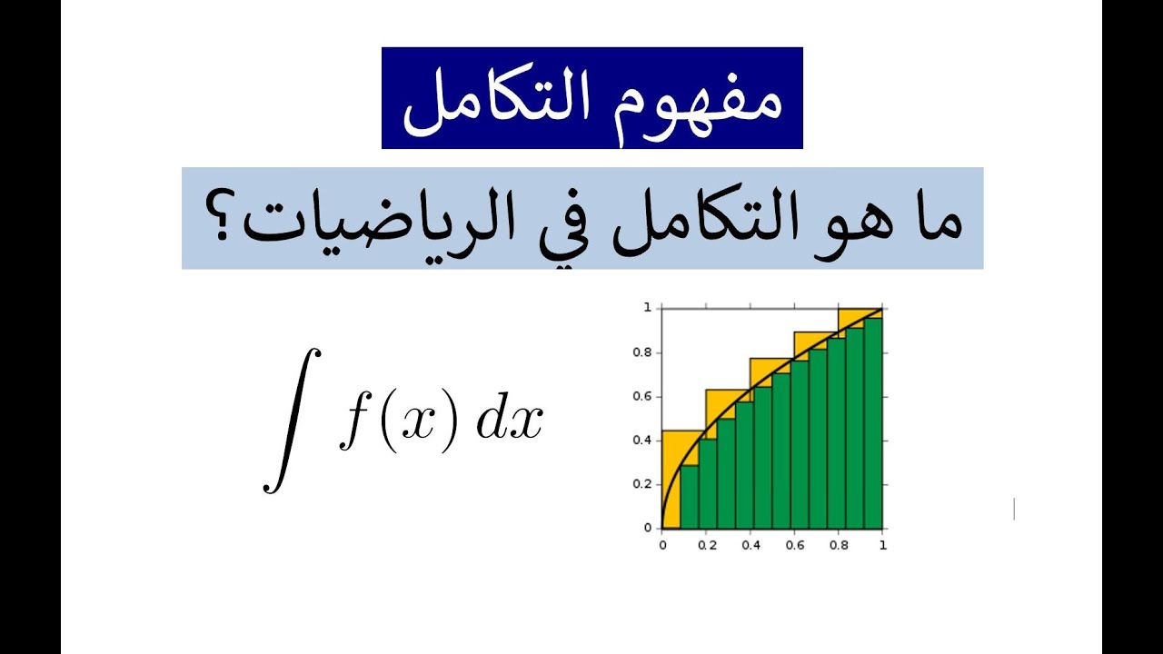 مفهوم التكامل في الرياضيات - Concept of Integral