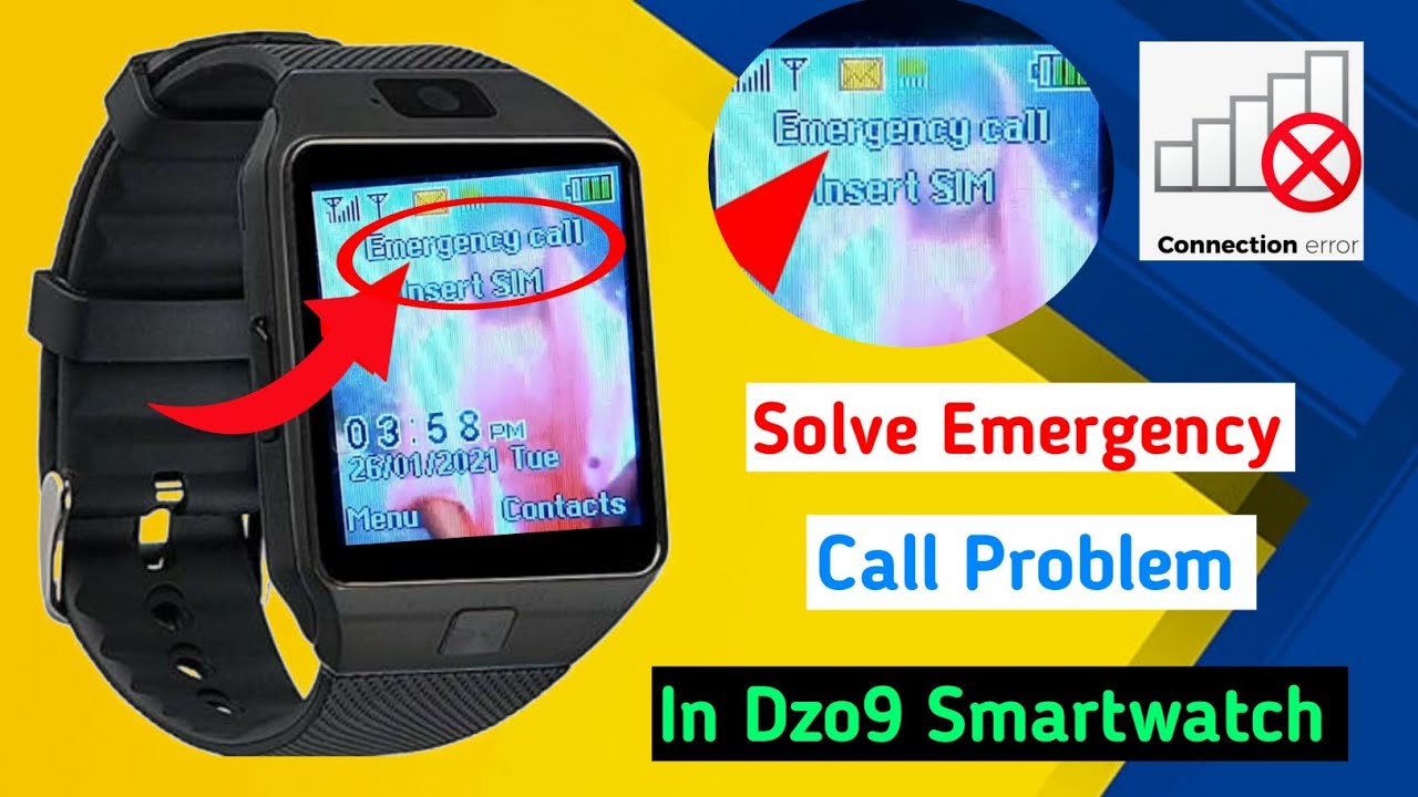 Searching Network Problem In Dzo9 Smartwatch | dzo9 smartwatch sim not support #smartwatchclub #dz09