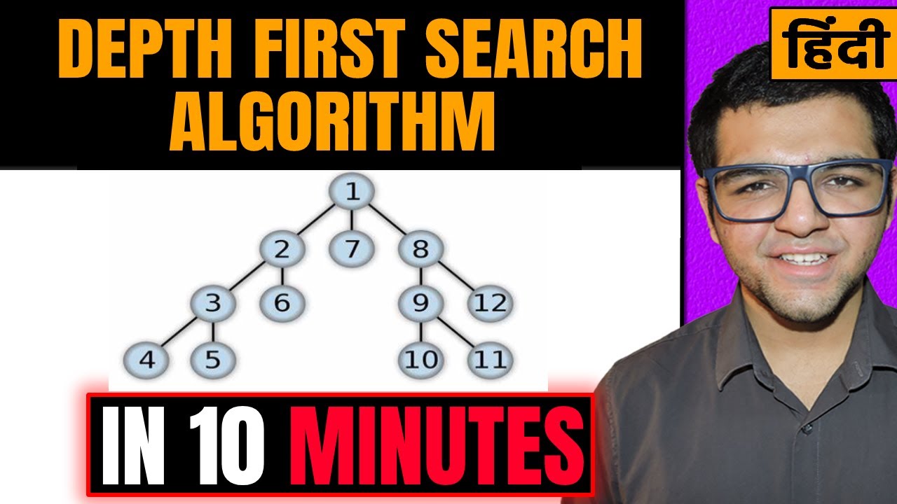 Depth First Search in Artificial Intelligence in Hindi * With Algorithm *
