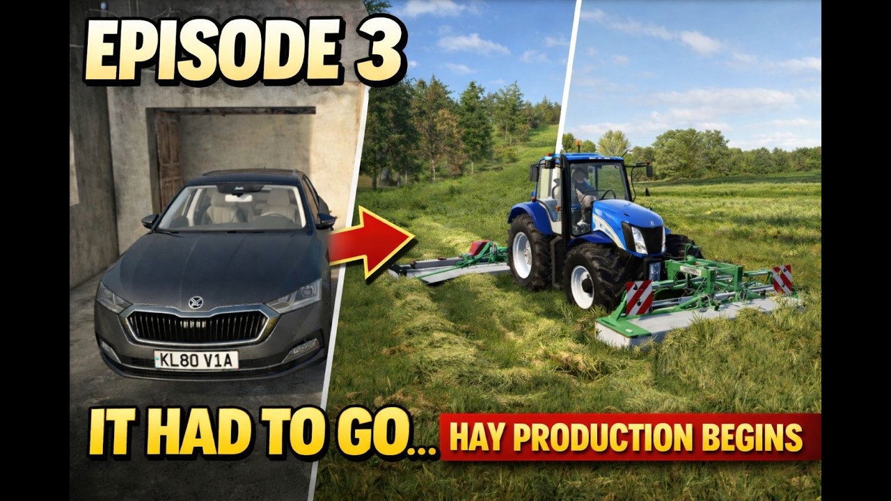 I Had to Sell It… Hay Production Begins (FS25 Kinlaig Farm) - Episode 3