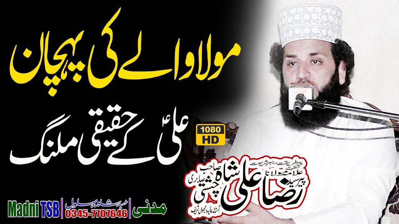 Syed Raza Ali Shah سید رضا علی شاہ New Bayan 2024 | مولا والے کی پہچان | Madni TSB