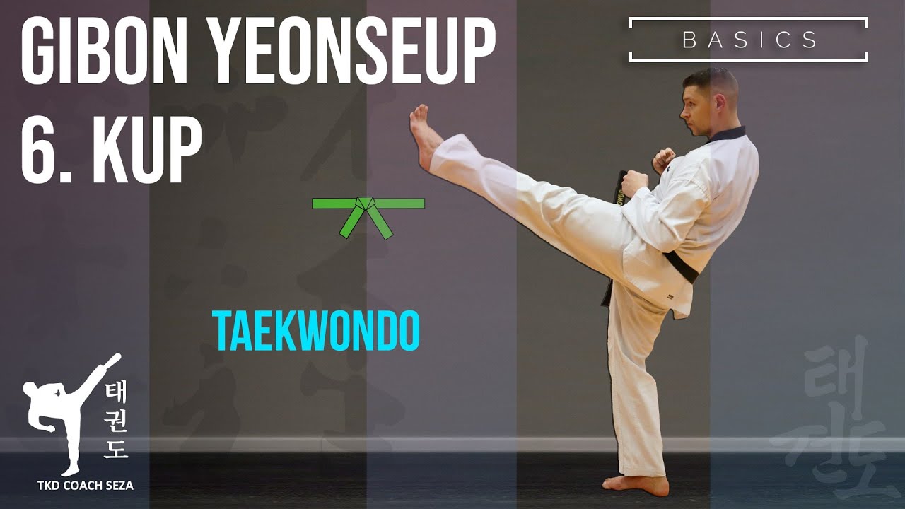 6. Упражнения начальной школы KUP Gibon Yeonsup для зеленого пояса (тхэквондо)