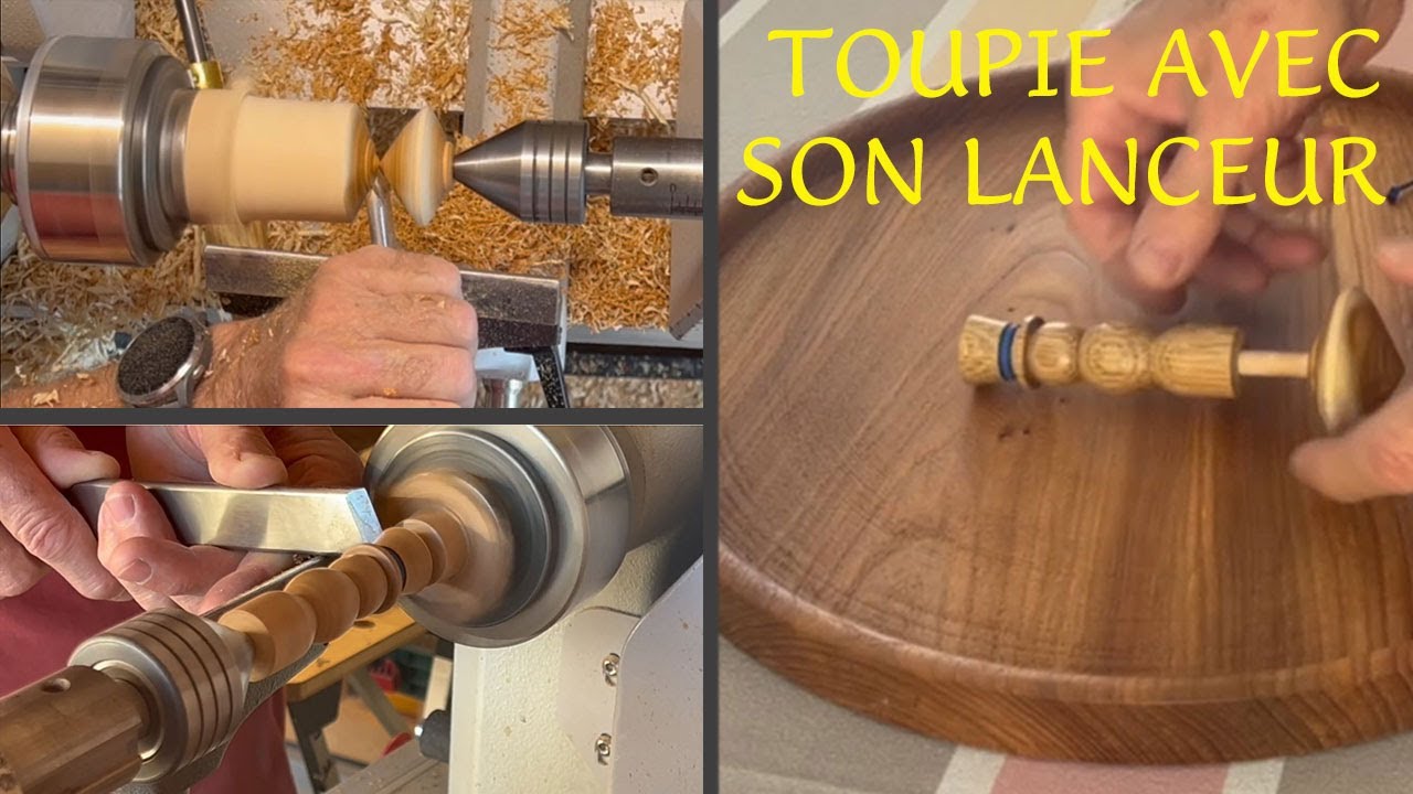 Toupie avec son lanceur