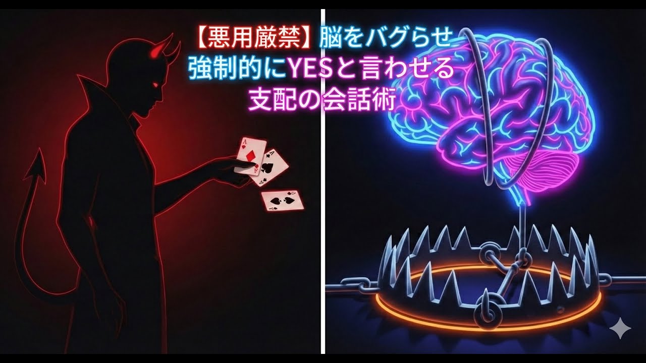 【悪用厳禁】脳をバグらせて「YES」と言わせる。選択肢を奪う支配の会話術。