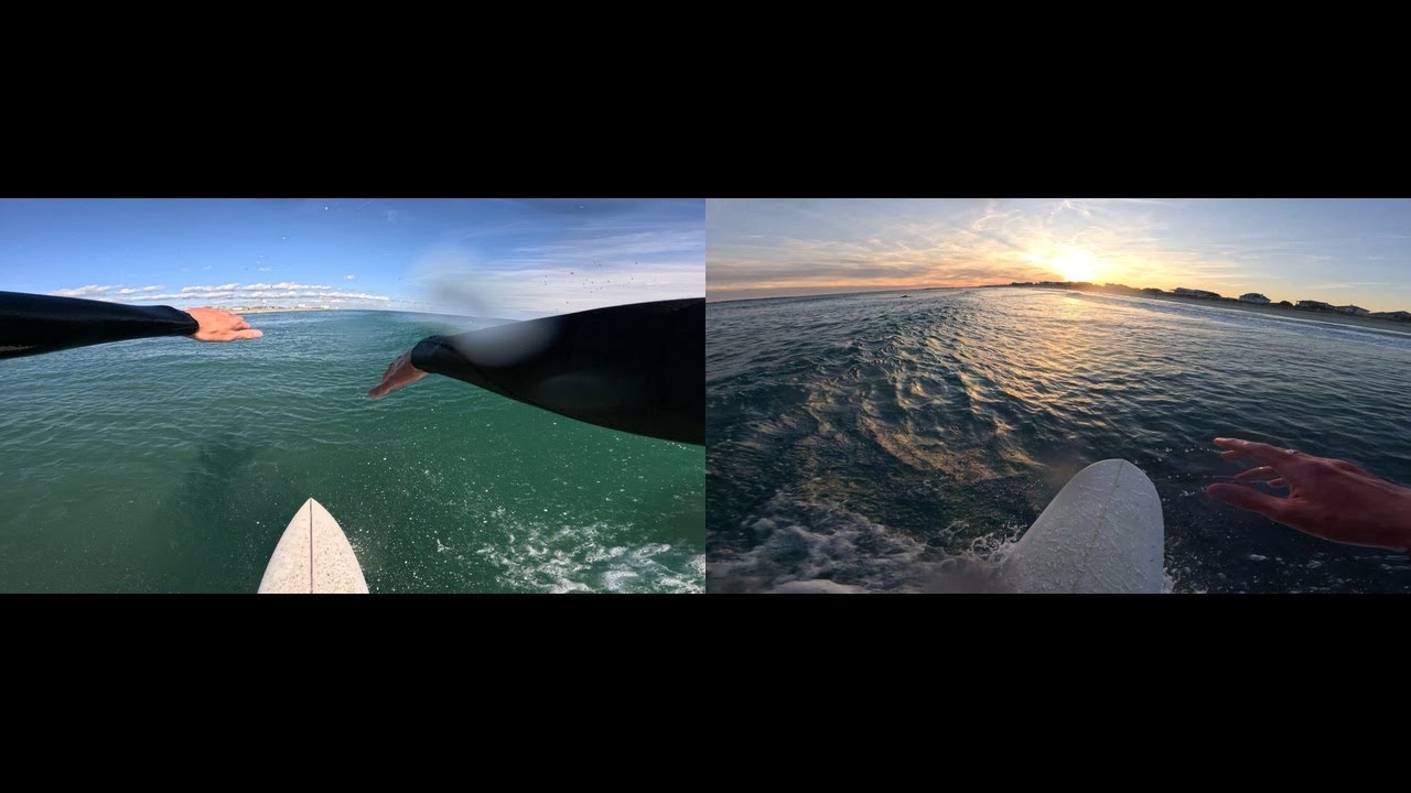 Shortboard Struggle vs Longboard Cruise (Weak Waves)