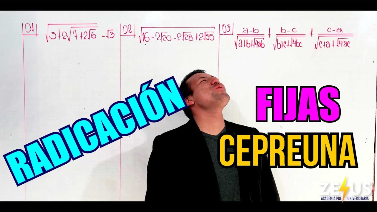 RADICACIÓN Y RACIONALIZACIÓN | FIJAS CEPREUNA
