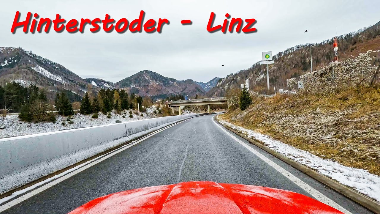 From Hinterstoder  to  Linz via A9 Pyhrn Autobahn. Tunnel, tunnel, more tunnels...