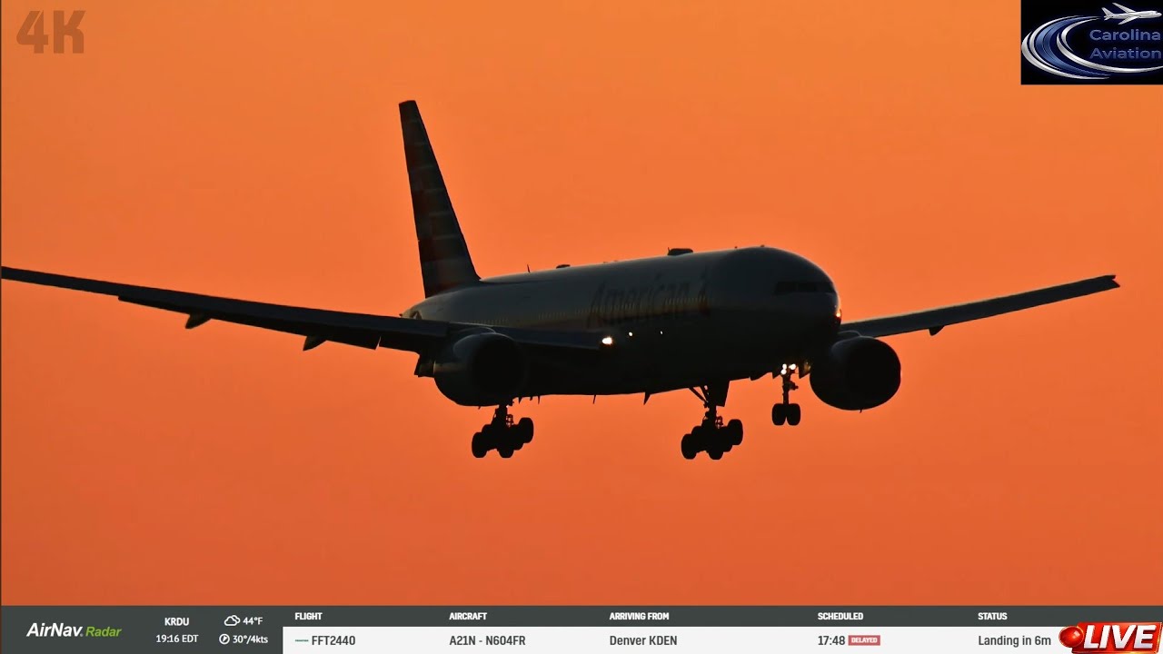 🔴LIVE 4K PLANE SPOTTING FROM: RDU RALEIGH DURHAM INT🔴