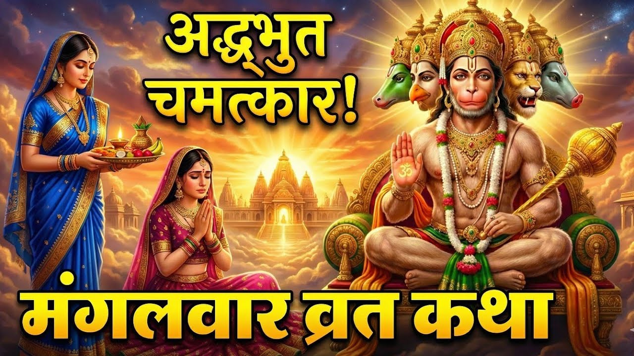 अद्भुत चमत्कार! मंगलवार व्रत कथा जो किस्मत बदल दे | Mangalwar Vrat Katha Hanuman Ji 