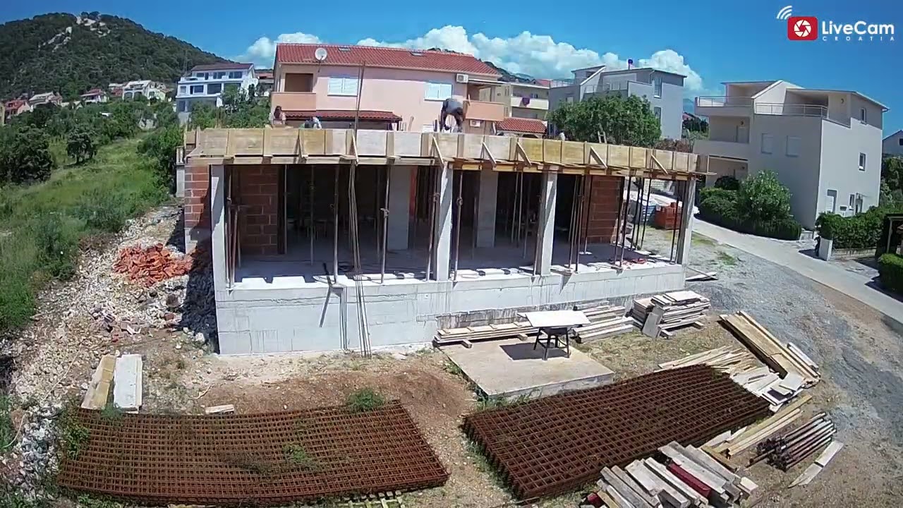 Izgradnja apartmana na otoku Rabu - ubrzani video - listopad 2022.
