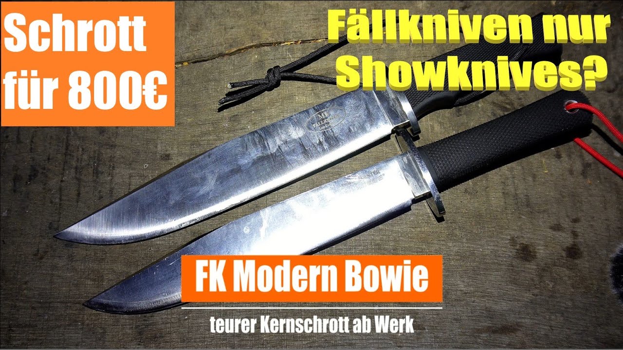 Fällkniven Modern Bowie I Brüchiger Schrott I 800€ Showmesser I Nichts für Einsatz 