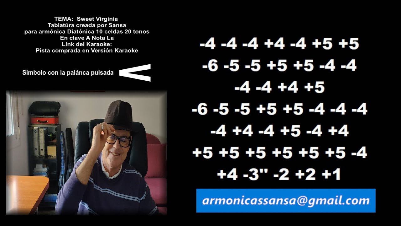 Nº 139 Armónicas Sansa: Sweet Virginia