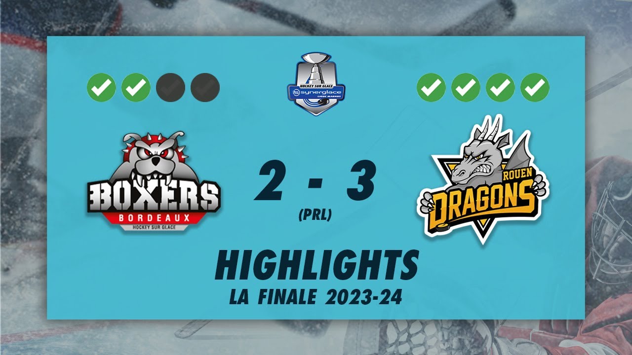Boxers de Bordeaux 2-3 (prl) Dragons de Rouen - Highlights - Synerglace Ligue Magnus 2023/24