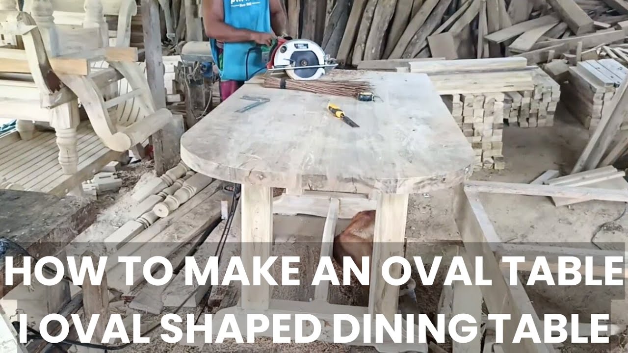 How to Make an Oval Table I Oval Shaped Dining Table I Amazing Carpenter Skills I Akie The Carpenter