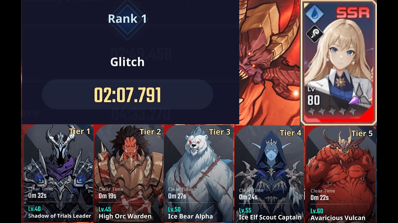 Solo Leveling ARISE | Alicia A0 2:07.791 | Battle of Time Challenge Season 1 #5