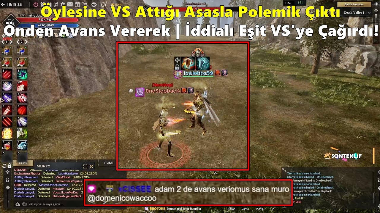 DomenicoWacco - VS Attığı Asasla Polemik Çıktı | İddialı Eşit İtem VS'ye Çağırdı ? | Rise Online