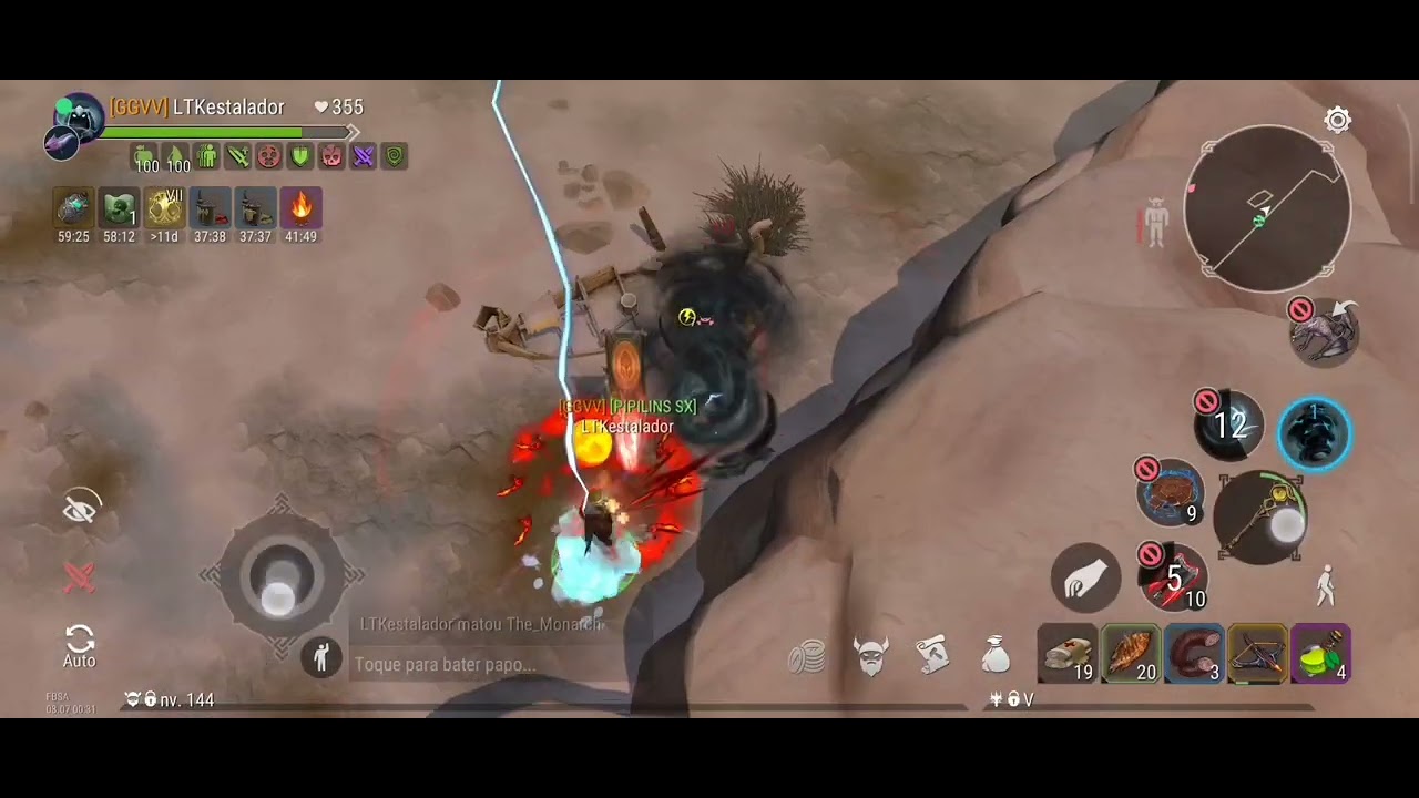 SOLO PVP COM MAGO DO VENTO 🌬️ #frostborn #pvp