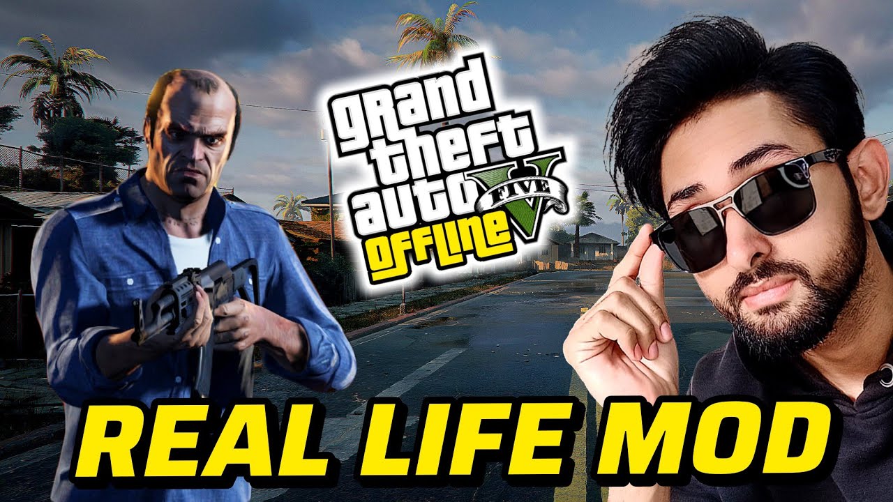 REAL LIFE MOD IN GTA 5 OFFLINE STORY MODE | GTA 5 OFFLINE MODS 2025 | HINDI/URDU | THE NOOB