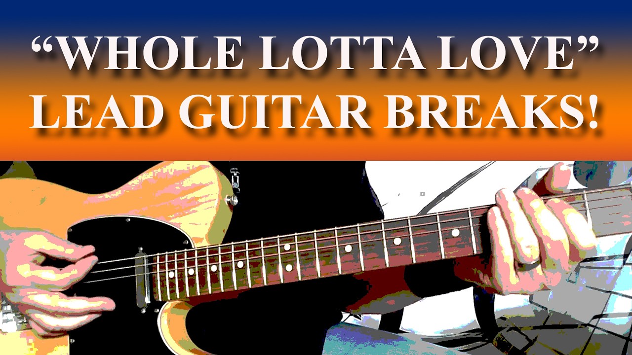 WHOLE LOTTA LOVE LEAD GUITAR BREAKS! #jimmypage #ledzeppelin