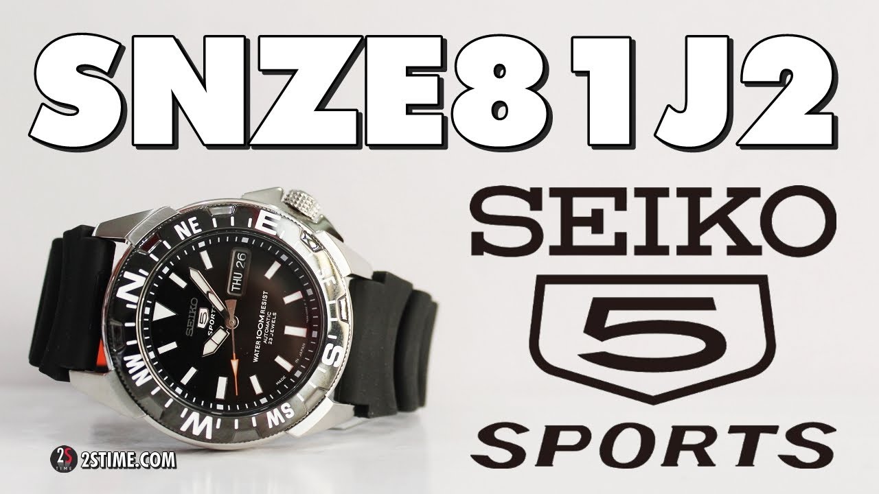 SEIKO 5 Sports SNZE81J2 - The Old School Sport Watch Under 200