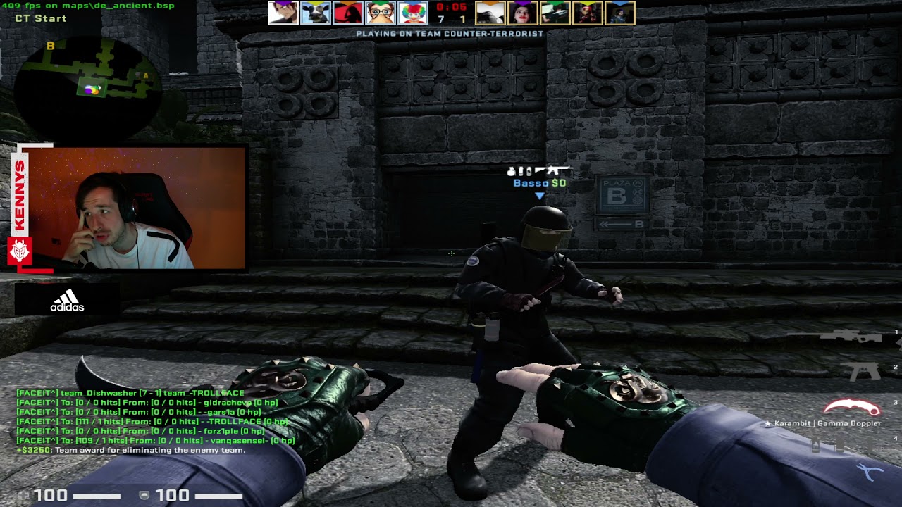 KENNYS plays Faceit Fpl ANCIENT - Twitch CSGO