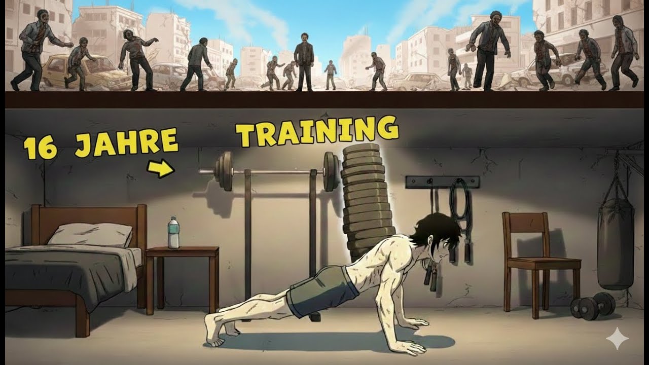 Er hat sein ganzes Leben wie ein Bekloppter im Bunker trainiert für die Apokalypse!! | Manhwa Recap