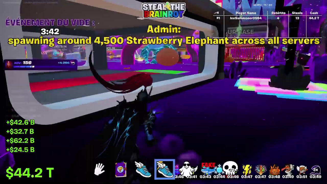 Admin abus , Steal a brainrot Fortnite