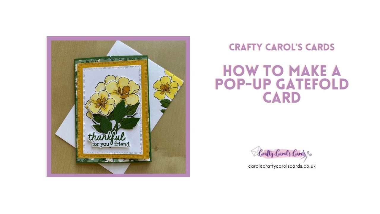 How to make a pop-up gatefold card