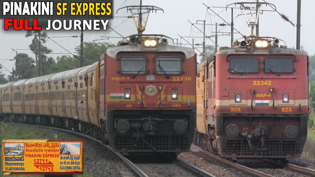 FATV EPISODE No 101 | PINAKINI SF EXPRESS TRAIN JORUNEY | Overtakes + Crossings + Track SOUNDS | I R