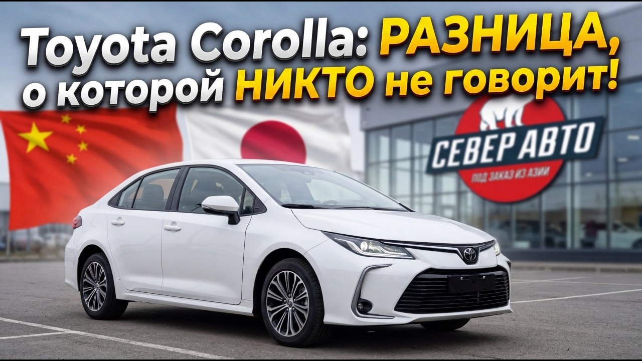 Все модификации Toyota COROLLA из Китая. Какую выбрать? Под заказ Север Авто