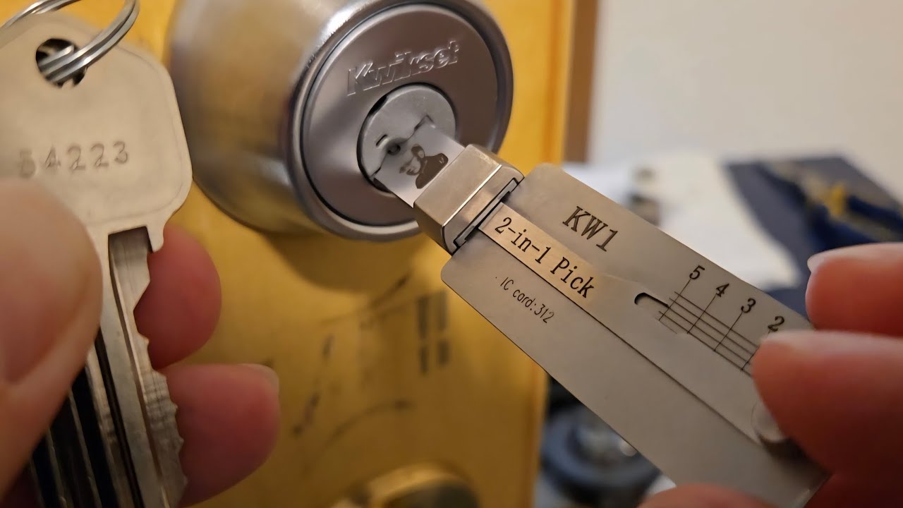 Decoding Kwikset SmartKey with KW1 lishi (Gen 3)