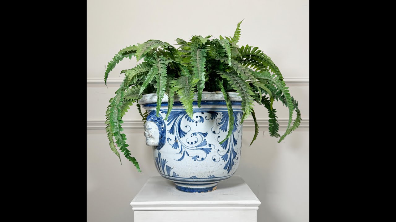 -18th-Century-Blue-and-white-French-Cache-Pot-probably-Nevers-