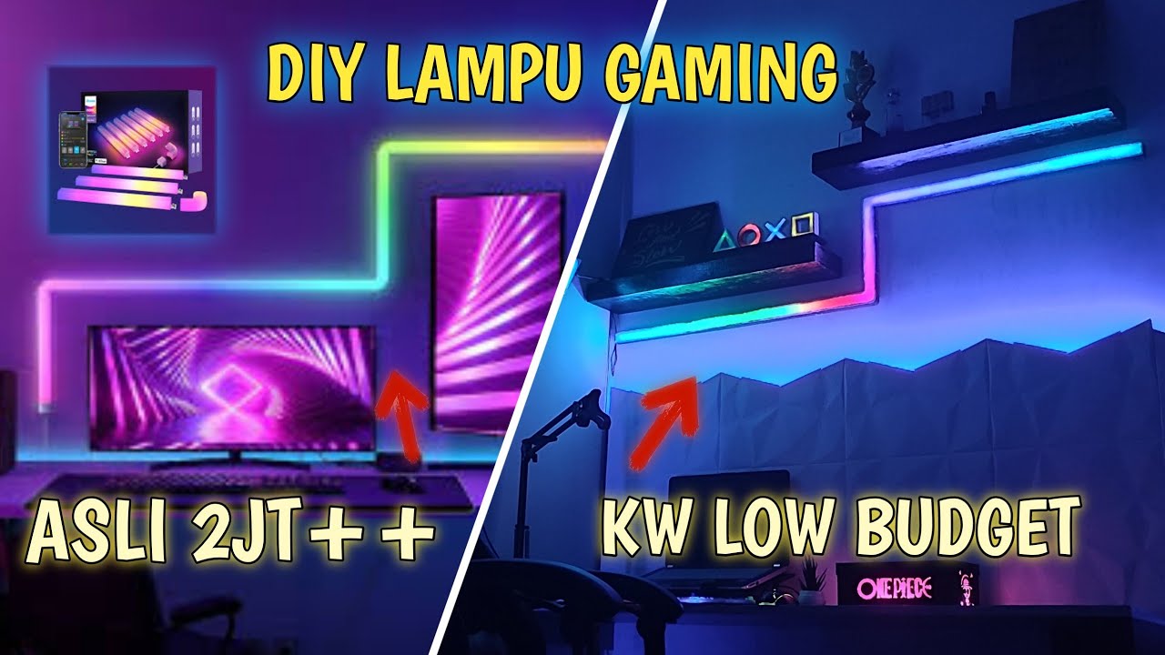 Bikin LAMPU LED GAMING Low budged 