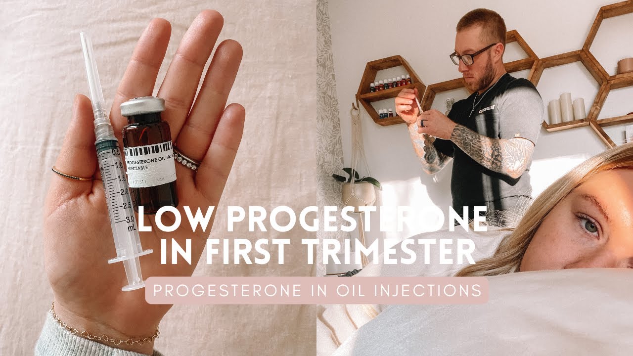How I found out I was pregnant & first trimester symptoms with low progesterone PIO injections