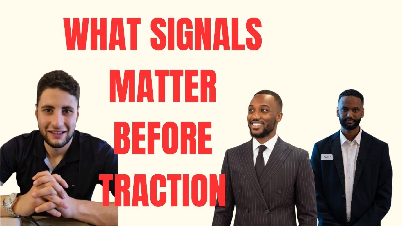 What signals matter before traction -  Mohammad Awartani