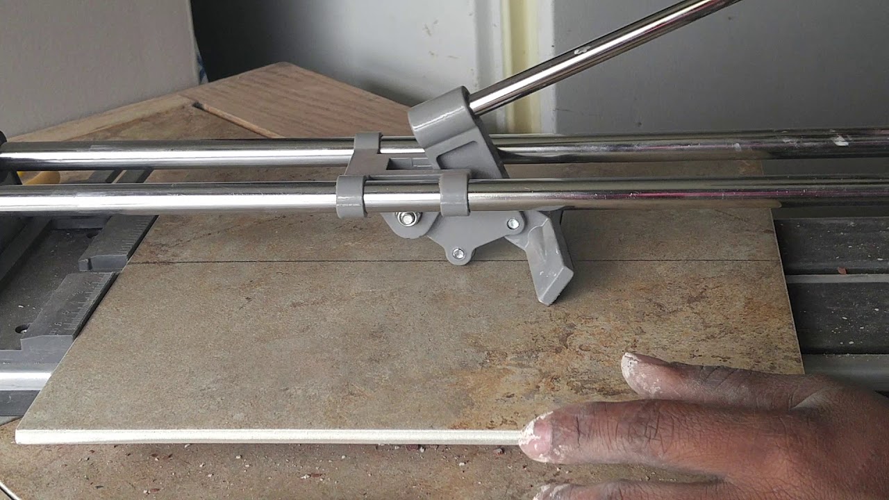 My tile cutter won't cut straight