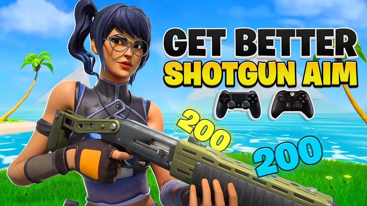 How To Get Better Controller Shotgun Aim On Fortnite! (Fortnite PS4/PS5 + Xbox)