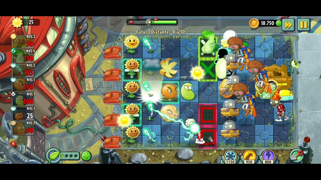 Plantas vs zombis 2 Futuro Distante #10 